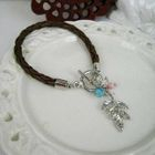 MyLittleThing - Natural Leave Leather Bracelet (Brown)
