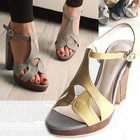 Marcella - Genuine Leather T-Strap Sandals