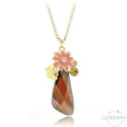 Cuteberry - Jeweled Flower Drops Necklace