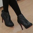 59 Seconds - Wrap-Front Platform Ankle Boots