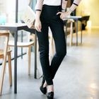 Tokyo Fashion - Buttoned Slim-Fit Pants
