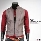 DANGOON - Faux-Leather Zip Vest 