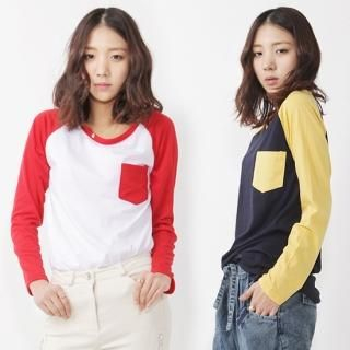 Pocket Accent Long-Sleeve T-Shirt