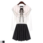 TIME/X9 - Cape Overlay Chiffon Dress