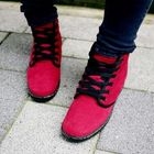 AROOKI - High-Top Lace-Up Canvas Sneakers