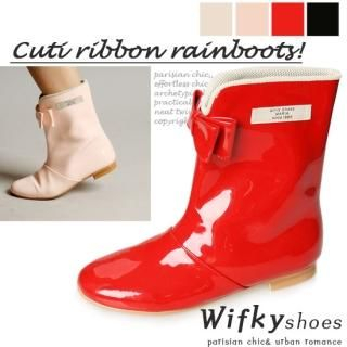 bow rain boots