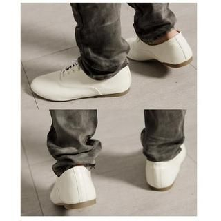 Faux-Leather Sneakers