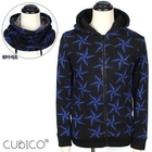 CUBICO - Set: Brushed Fleece Hoodie + Funnel Neck