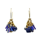 Truffles - Electrical Blue Long Earrings