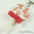 Sweet & Co. - Sweet Pink Candy Lollipop Glitter Necklace