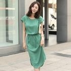 ode' - Open-Back Smocked-Waist Dress