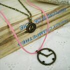 MyLittleThing - Pinky Love Clocks Necklaces