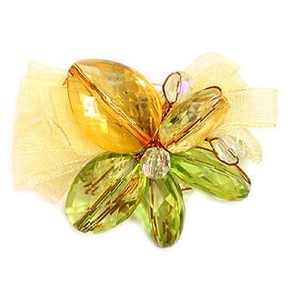 Flower Brooch - YellowGreen702 Flower Brooch - YellowGreen702