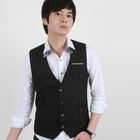 SEOBEAN - Stripe-Accent Vest