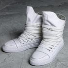 PRAWINGS - Genuine Leather High-Top Sneakers
