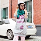 Ando Store - Print Hooded Long Pullover