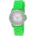 Collezio - Rhinestone-Detail Jelly Strap Watch