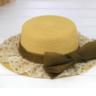 Momiton - Bow-Accent Woven Hat