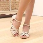 Lane172 - Twisted-Front Sandals