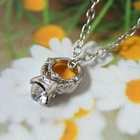 Angelove - Rhinestone Ring Necklace