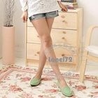 Lane172 - Faux-Leather Stitched Flats