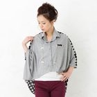 ageha@shibuya - Dolman-Sleeve Dip-Back Blouse