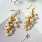Angelove - Faux Pearl-String Earrings