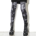 Alicegohome  - Tie-Dye Metallic Leggings