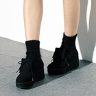 HARU - Faux-Suede Platform Loafers