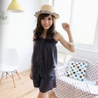 OrangeBear - Button-Front Playsuit