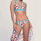 NEWS - Multi Color Polka Dot Halter 3 pcs. Set