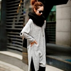 JUNY - Appliqué Long-Sleeve Dress