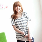 Tokyo Fashion - Set: Striped Knit Top + Tank Top