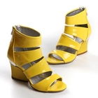 Grace Candy - Patent Strappy Wedge Sandals
