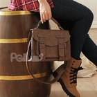 PG Beauty - Belted Flap Satchel
