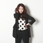 HARU - Elastic-Waist Double-Breasted Jacket