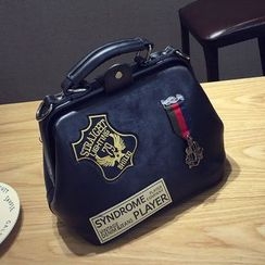 Nautilus Bags - 贴布绣夹子边单肩包 Nautilus Bags - 贴布绣夹子边单肩包