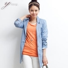 yeomong - Single-Button Long Blazer