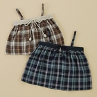 Biquette - Lace-Trimmed Plaid Camisole