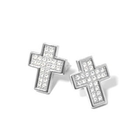 Kamsmak - Glistening Cross Earrings