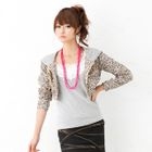 ageha@shibuya - Leopard-Print Cropped Hoodie