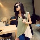 PUFFY - Patchwork Chiffon Tank Top