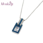 Menku - Rhinestone Frame Pendant