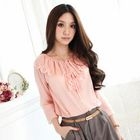 Tokyo Fashion - Ruffled Chiffon Blouson Top