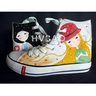 HVBAO - 'Two Long-Haired Girls' High-Top Sneakers HVBAO - 'Two Long-Haired Girls' High-Top Sneakers