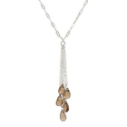 Keleo - Silver smoky quartz necklace