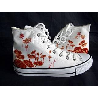 'Red Lotus' High-Top Sneakers