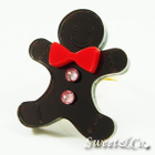 Sweet & Co. - Sweet Mirror Brown Gingerbread Swarovski Crystal Gold Ring