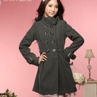Tokyo Fashion - Double-Breasted Stand-Collar Coat