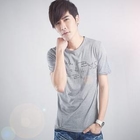 Sha 2 Shop - Scoop Neck Short-Sleeve Print Tee